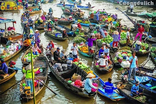 Hướng dẫn ăn uống tại chợ nổi Cái Răng Cần Thơ chi tiết