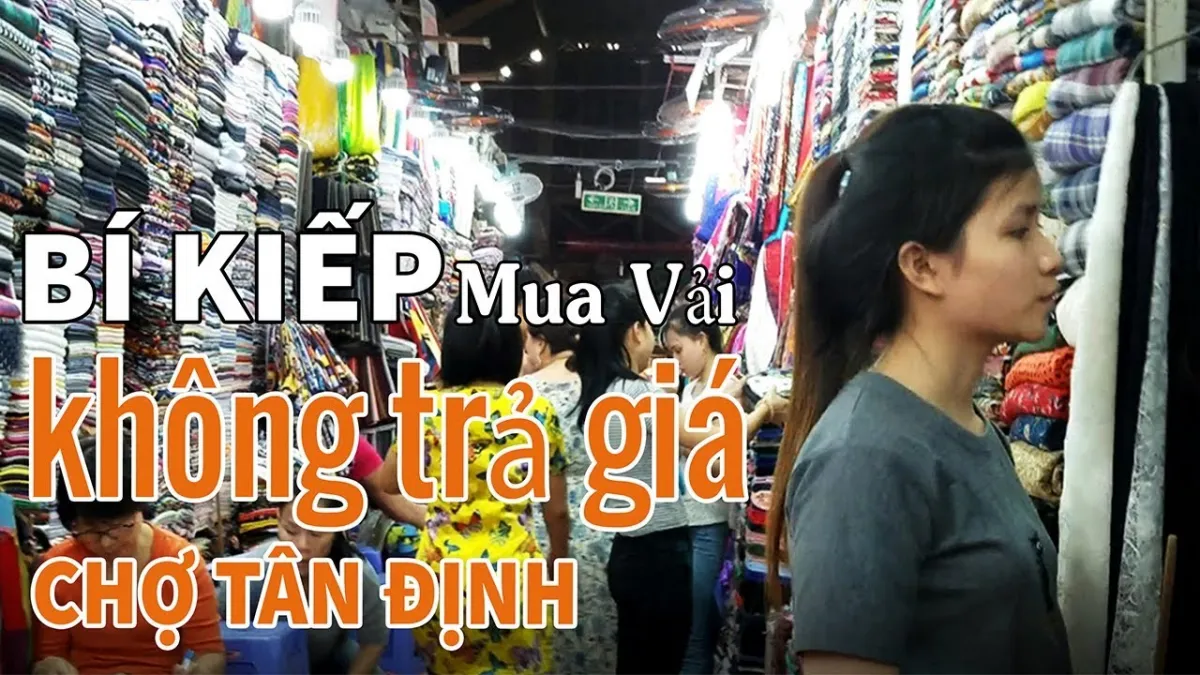 BÍ KIẾP Mua Vải KHÔNG CẦN TRẢ GIÁ ở CHỢ TÂN ĐỊNH - Chợ Nhà Giàu l life  saigon travel